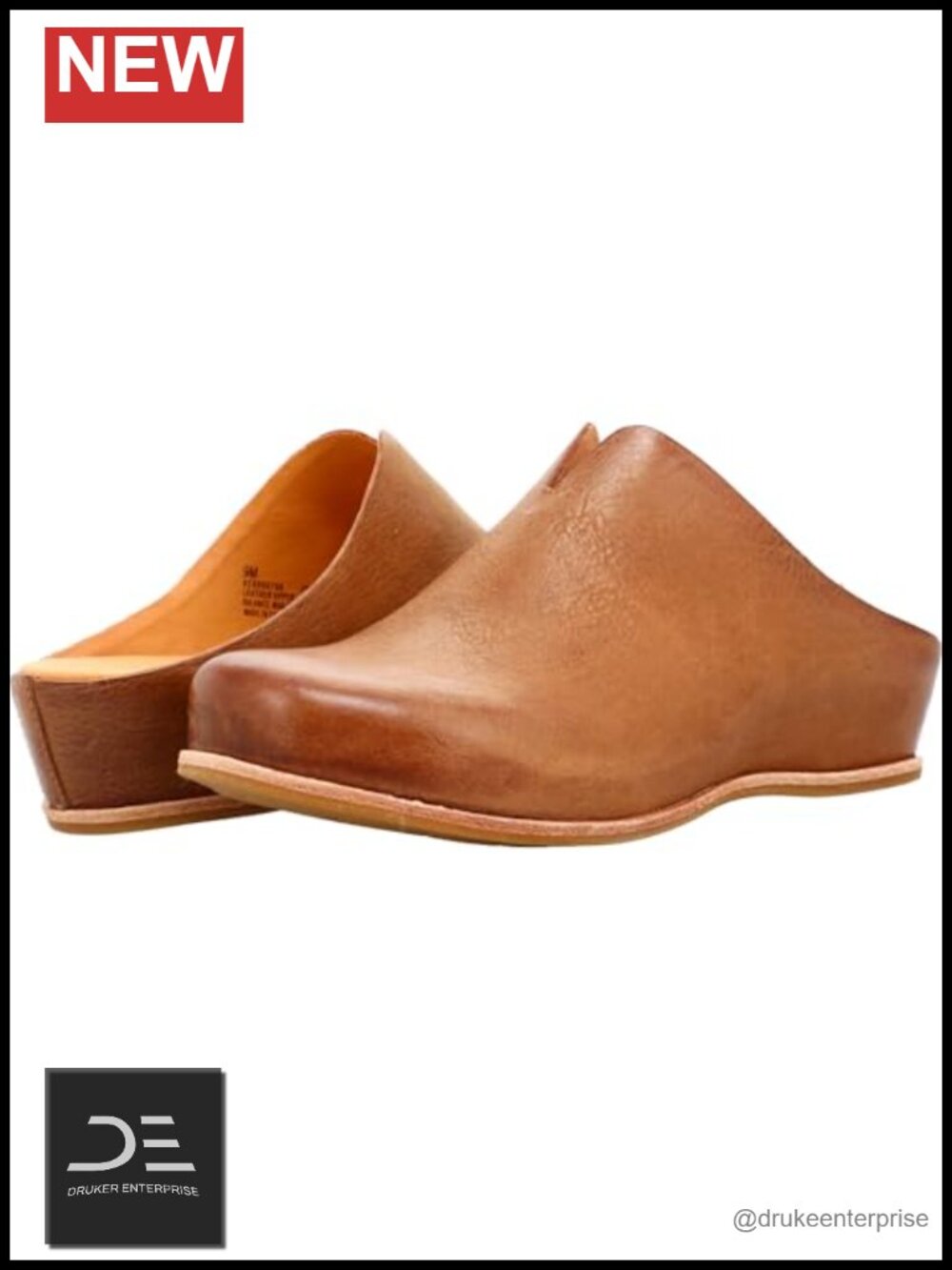Kork-Ease Para Leather Wedge Sandals Women's Clog Comfort Slip-On Walking